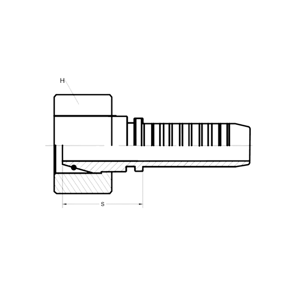 DIN (S) – FEMALE DIN 24° CONE – HEAVY DUTY